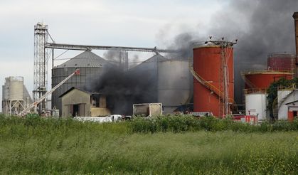 Kırklareli’nde atık yağ fabrikasında yangın