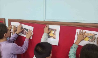 Köy okul öğrencileri, eTwinning projesiyle yöresel yemekleri tanıttı