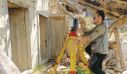 Türk evinin 3D lazer tarama çalışması yapıldı
