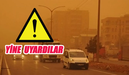 Meteorolojiden toz taşınımı uyarısı
