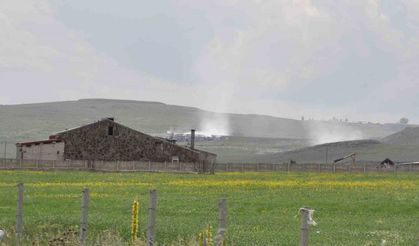 Kars’ta Karadağ çöplüğü yanıyor