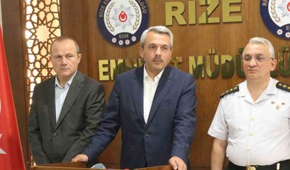 Rize Valisi Baydaş'dan 5 ilde eş zamanlı gerçekleşen operasyonlar için açıklama