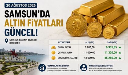 Samsun’da 20 Ağustos 2026 Altın Fiyatları: Gram, Çeyrek ve Cumhuriyet Altını Ne Kadar?