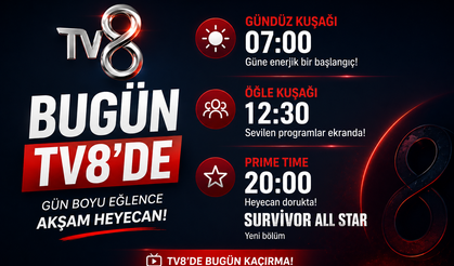 TV8 Bugün Ne Var? 12 Ağustos 2026 Gündüz Yayın Akışı