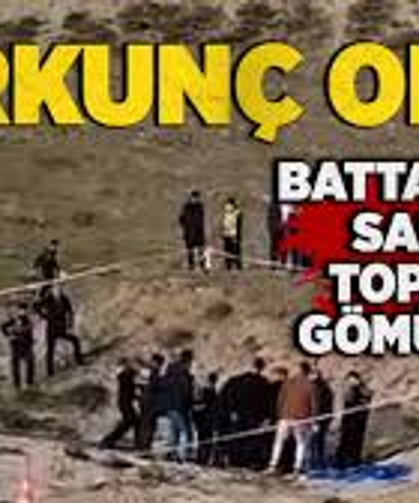 Battaniyeye sarılı toprağa gömülmüş erkek cesedi bulundu