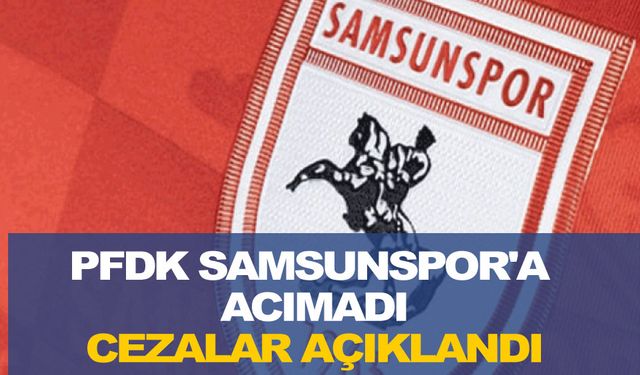 PFDK Samsunspor'a acımadı