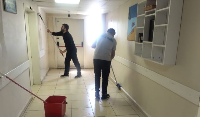 Diyarbakır Selahattin Eyyubi Devlet Hastanesi’nde temizlik seferberliği