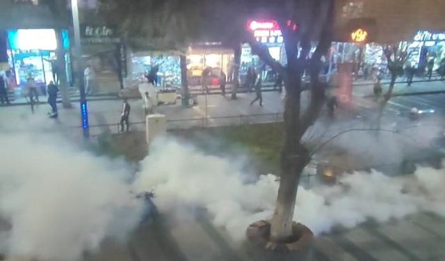 Siirt’te, Van olaylarını protesto eden gruba polis müdahalesi: 4 gözaltı