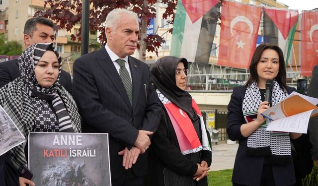AK Partili kadınlar, Gazzeli anneler için açıklama yaptı