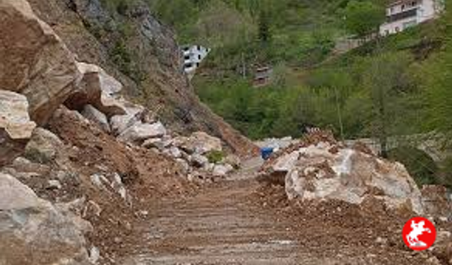 SON DAKİKA- Giresun'da Heyelan Meydana Geldi
