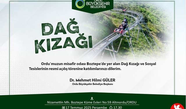 DAĞ KIZAĞI VE SOSYAL TESİSLERİ AÇILIYOR