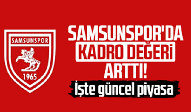 Transfermarkt'da Samsunspor'un Değeri Arttı