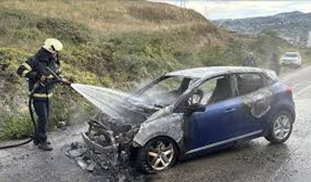 Samsunsporlu Anthony Musaba’nın Aracı Alev Aldı