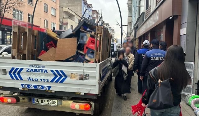 ORDU'DA KALDIRIM İŞGALİNE GEÇİT YOK