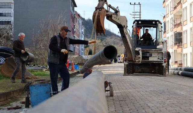 ALTINORDU ŞAHİNCİLİ'DE 40 YILLIK İÇME SUYU HATTI YENİLENDİ