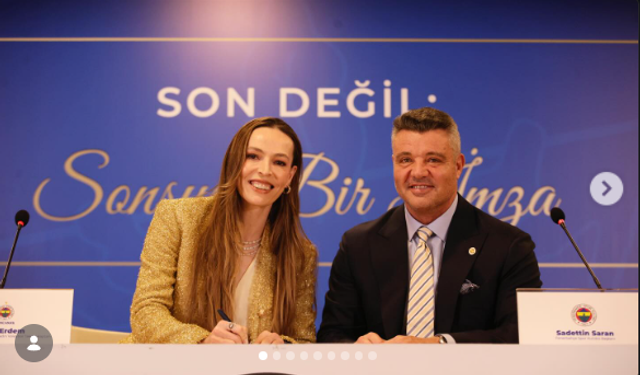 Fenerbahçe Eda Erdem İle Olan Sözleşmesini 2 Sene Daha Uzattı!