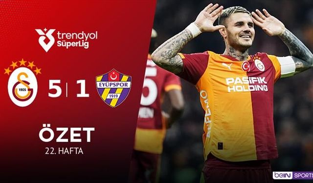 Galatasaray 5 – 1 Eyüpspor. Icardi Maçın Yıldızı Seçildi...