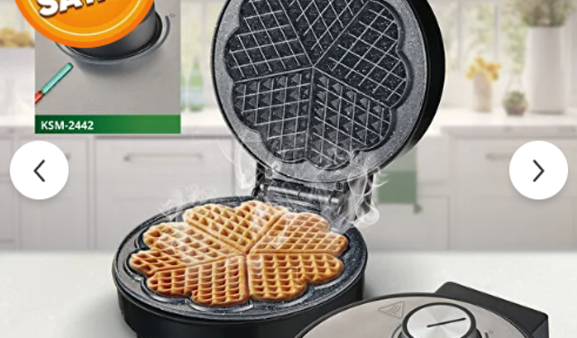 Kiwi Ksm-2442 Yapışmaz Plakalı Paslanmaz Çelik Waffle Makinesi Kaç TL?
