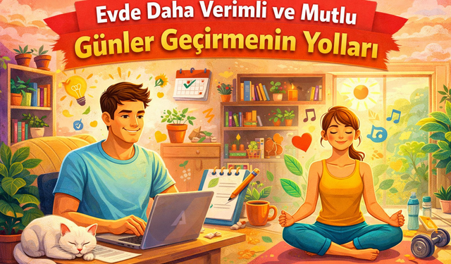 Evde Daha Verimli Ve Mutlu Günler Geçirmenin Yolları