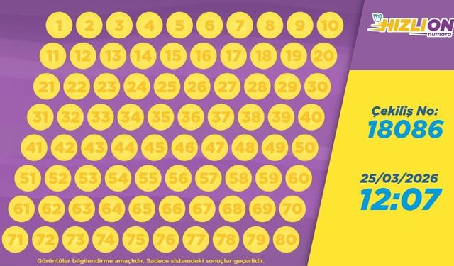 Hızlı On Sonuçları Açıklandı: 25 Mart 2026 Çekilişinde Kazanan Numaralar ve İkramiye Listesi