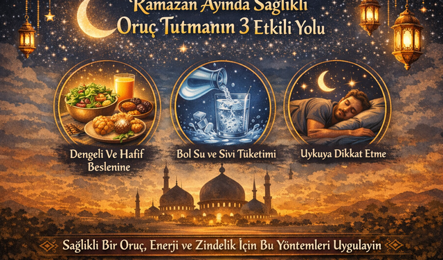 Ramazan Ayında Sağlıklı Oruç Tutmanın 3 Etkili Yolu