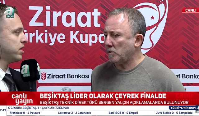 Sergen Yalçın’dan Kupa Maçı Sonrası Galatasaray Açıklamaları Geldi!