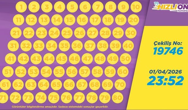 01 Nisan 2026 Hızlı On Sonuçları: 19746. Çekilişte Günün Son Şanslı Numaraları Netleşti
