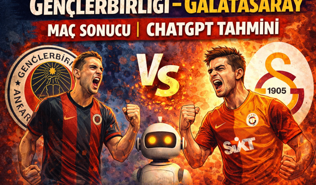 Gençlerbirliği- Galatasaray Maç Sonucu Chat Gpt Tahmini
