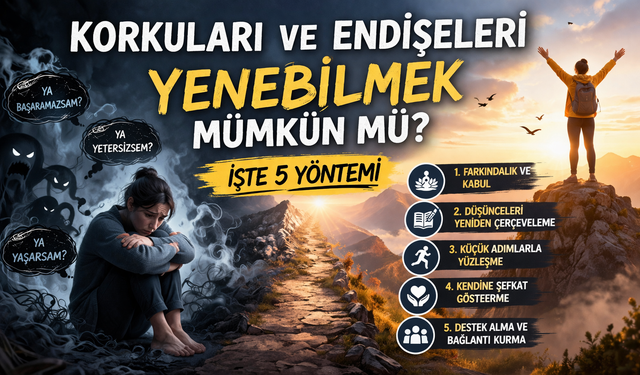 Korkuları Ve Endişeleri Yenebilmek Mümkün Mü? İşte 5 Yöntemi