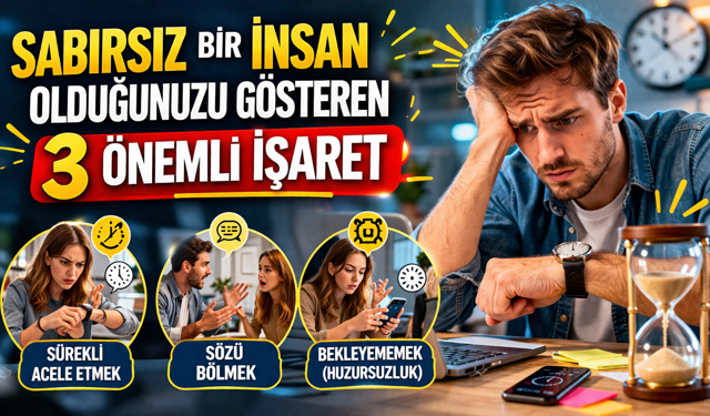 Sabırsız Bir İnsan Olduğunuzu Gösteren 3 Önemli İşaret