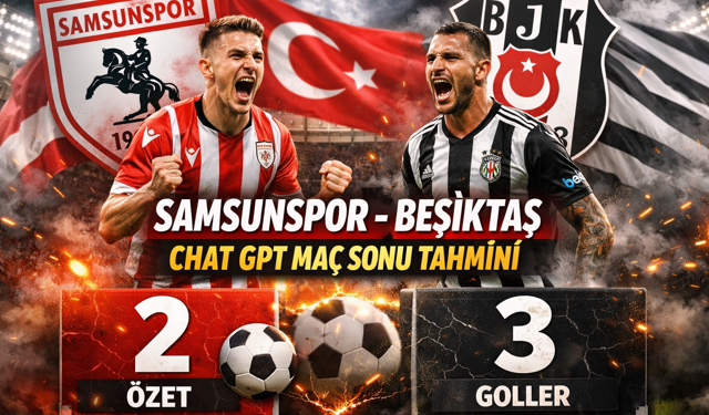 Samsunspor - Beşiktaş Chat Gpt Maç Sonu Tahmini