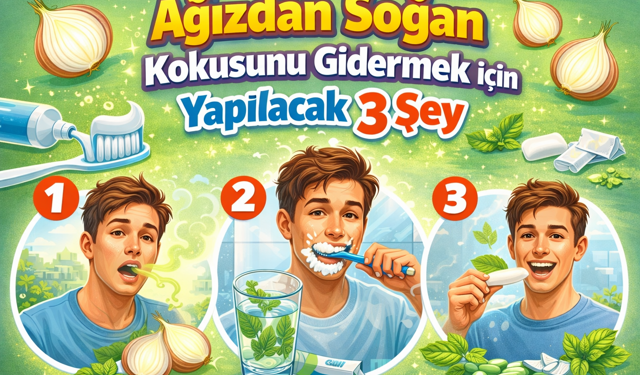 Ağızdan Soğan Kokusunu Gidermek İçin Yapılacak 3 Şey