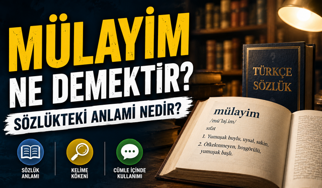 Mülayim Ne Demektir? Sözlükteki Anlamı Nedir?