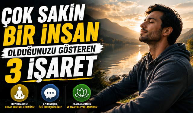 Çok Sakin Bir İnsan Olduğunuzu Gösteren 3 İşaret