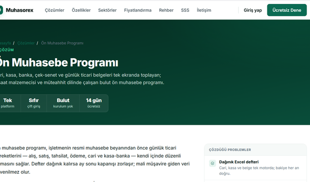 muhasorex.com ile Alacaklar Sahaya İniyor