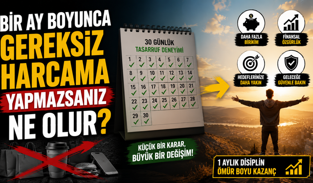 Bir Ay Boyunca Gereksiz Harcama Yapmazsanız Ne Olur?