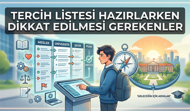 Tercih Listesi Hazırlarken Dikkat Edilmesi Gerekenler