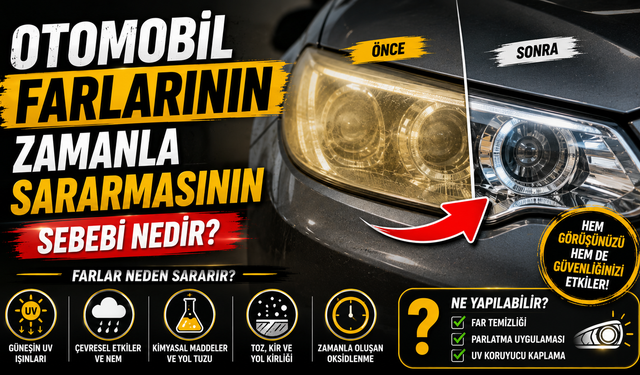 Otomobil Farlarının Zamanla Sararmasının Sebebi Nedir?