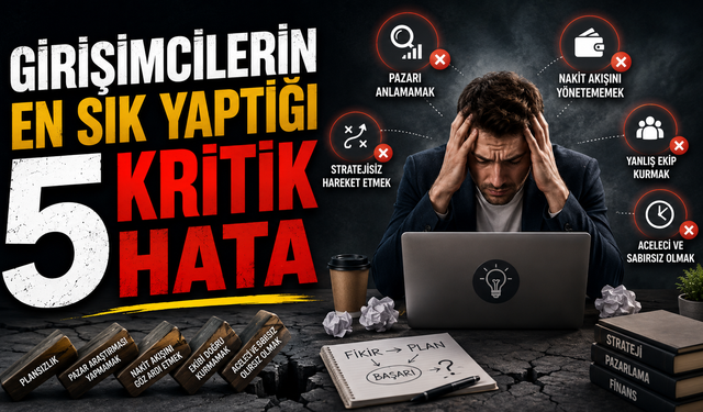 Girişimcilerin En Sık Yaptığı 5 Kritik Hata