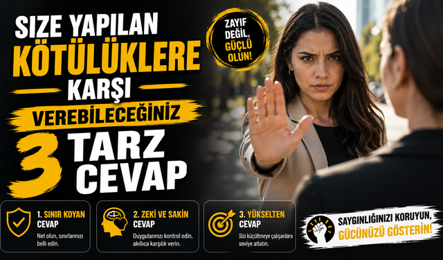 Size Yapılan Kötülüklere Karşı Verebileceğiniz 3 Tarz Cevap