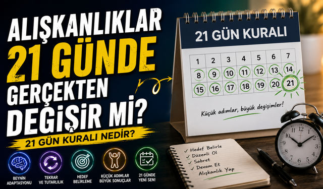 Alışkanlıklar 21 Günde Gerçekten Değişir Mi? 21 Gün Kuralı Nedir?