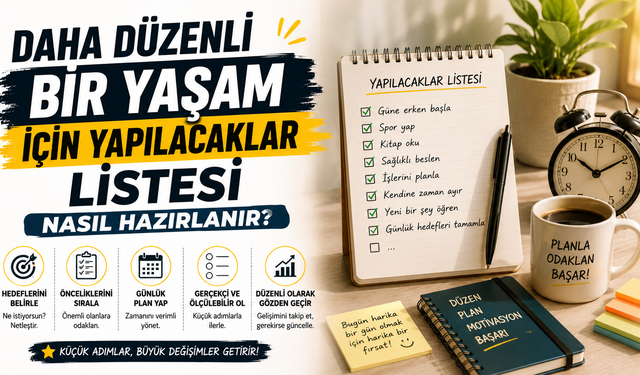 Daha Düzenli Bir Yaşam İçin Yapılacaklar Listesi Nasıl Hazırlanır?