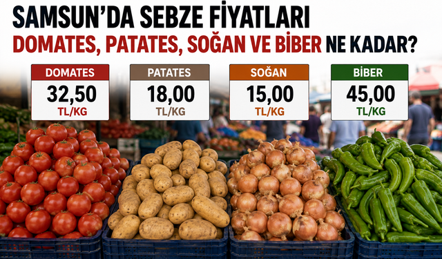 Samsun’da Sebze Fiyatları 20 Ağustos 2026: Domates, Patates, Soğan ve Biber Ne Kadar?