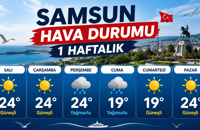 Samsun Hava Durumu 1 Haftalık