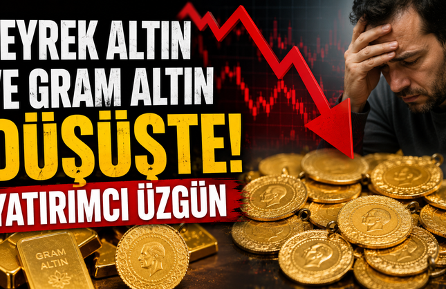 Çeyrek Altın Ve Gram Altın Düşüşte! Yatırımcı Üzgün
