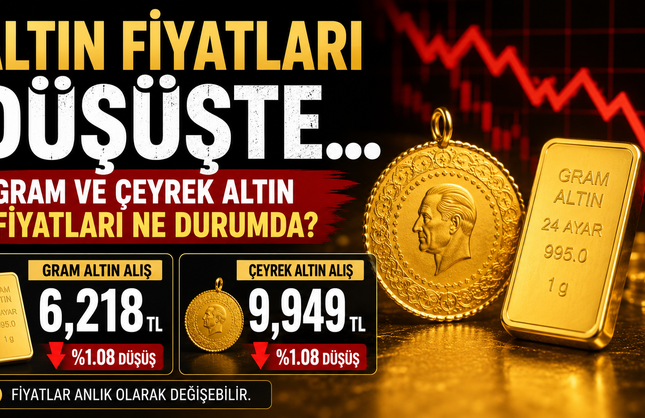 Altın Fiyatları Düşüşte... Gram Ve Çeyrek Altın Fiyatları Ne Durumda?