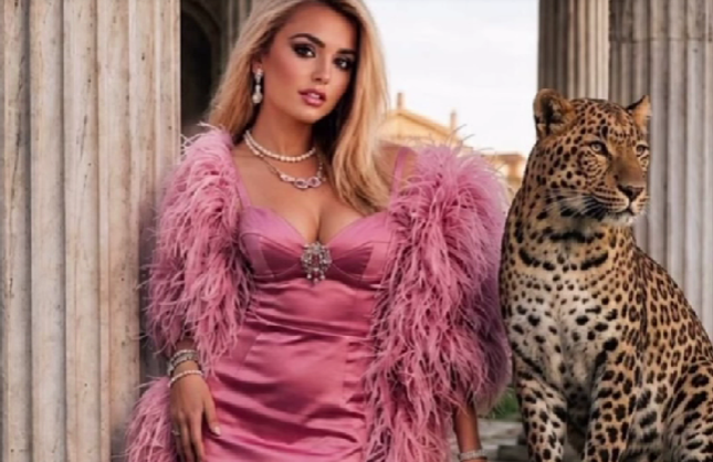 Banu Alkan Leopar İle Olan Fotoğrafı Çok Konuşuldu! Banu Alkan Meydan Okuyor