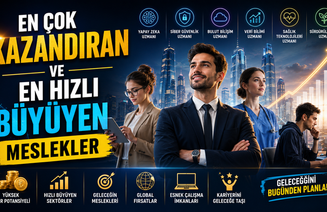 En Çok Kazandıran Ve En Hızlı Büyüyen Meslekler