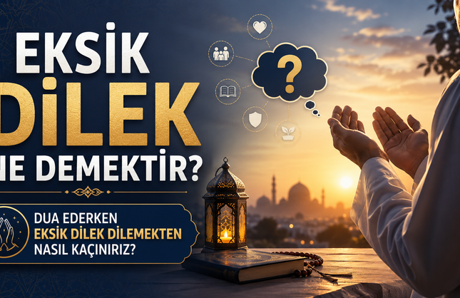 Eksik Dilek Ne Demektir? Dua Ederken Eksik Dilek Dilemekten Nasıl Kaçınırız?
