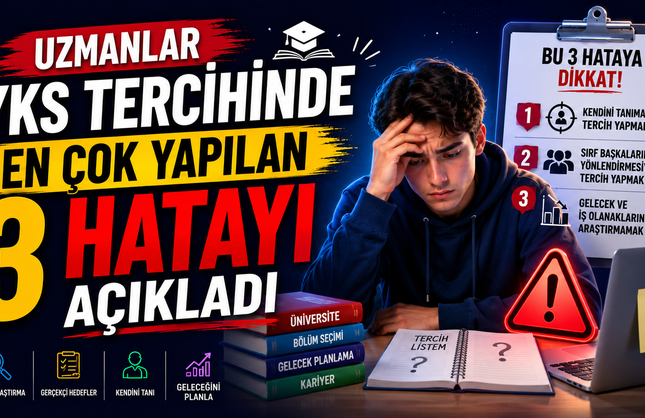 Uzmanlar YKS Tercihinde En Çok Yapılan 3 Hatayı Açıkladı